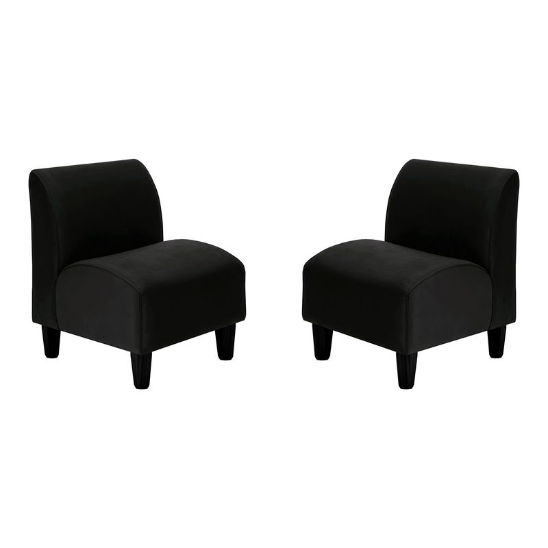 BODEVIR - Set Poltrona Soft 1C Felpa 00 Negro