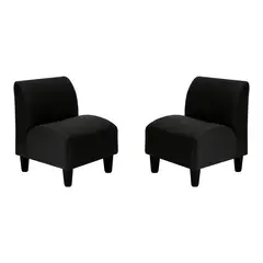 BODEVIR - Set Poltrona Soft 1C Felpa 00 Negro