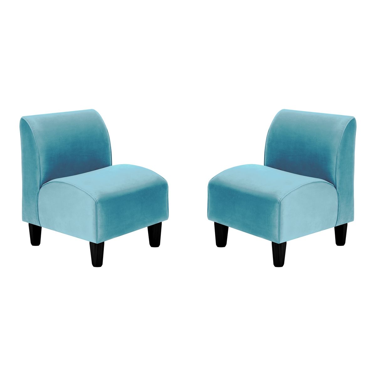 BODEVIR - Set Poltrona Soft 1C Felpa 00 Turquesa.