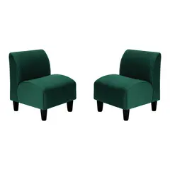 BODEVIR - Set Poltrona Soft 1C Felpa 00 Verde Botella