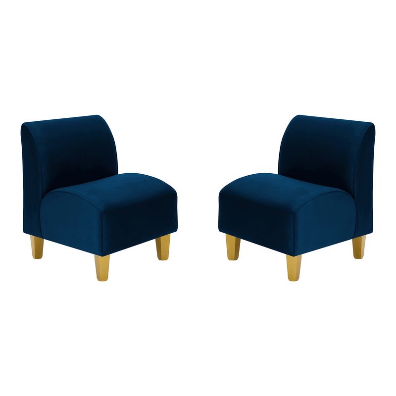 BODEVIR - Set Poltrona Soft 1C Felpa 01 Azul Marino