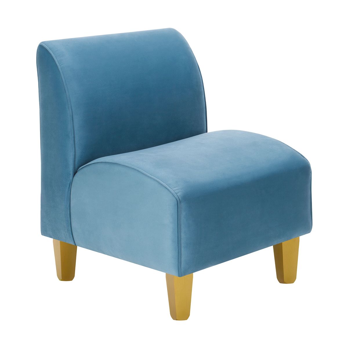 BODEVIR - Set Poltrona Soft 1C Felpa 01 Azul Petroleo