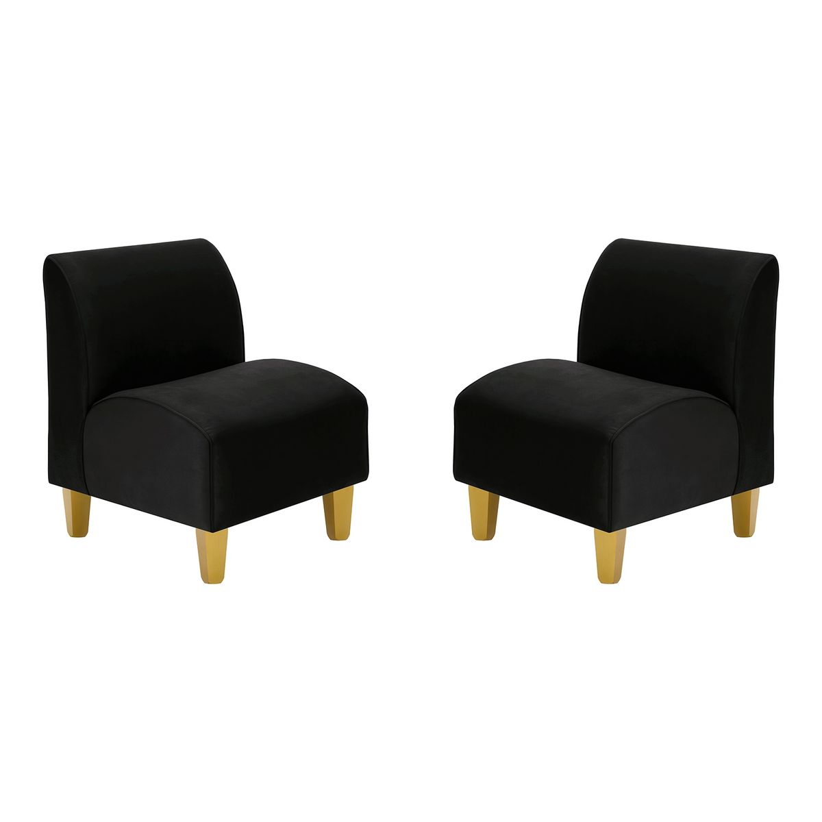 BODEVIR - Set Poltrona Soft 1C Felpa 01 Negro