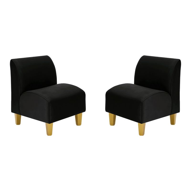 BODEVIR - Set Poltrona Soft 1C Felpa 01 Negro