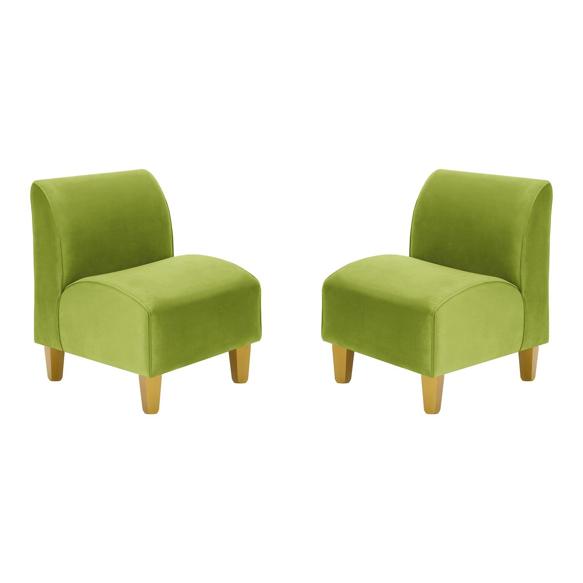 BODEVIR - Set Poltrona Soft 1C Felpa 01 Pistacho