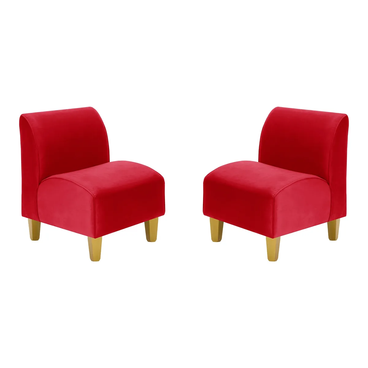 BODEVIR - Set Poltrona Soft 1C Felpa 01 Rojo