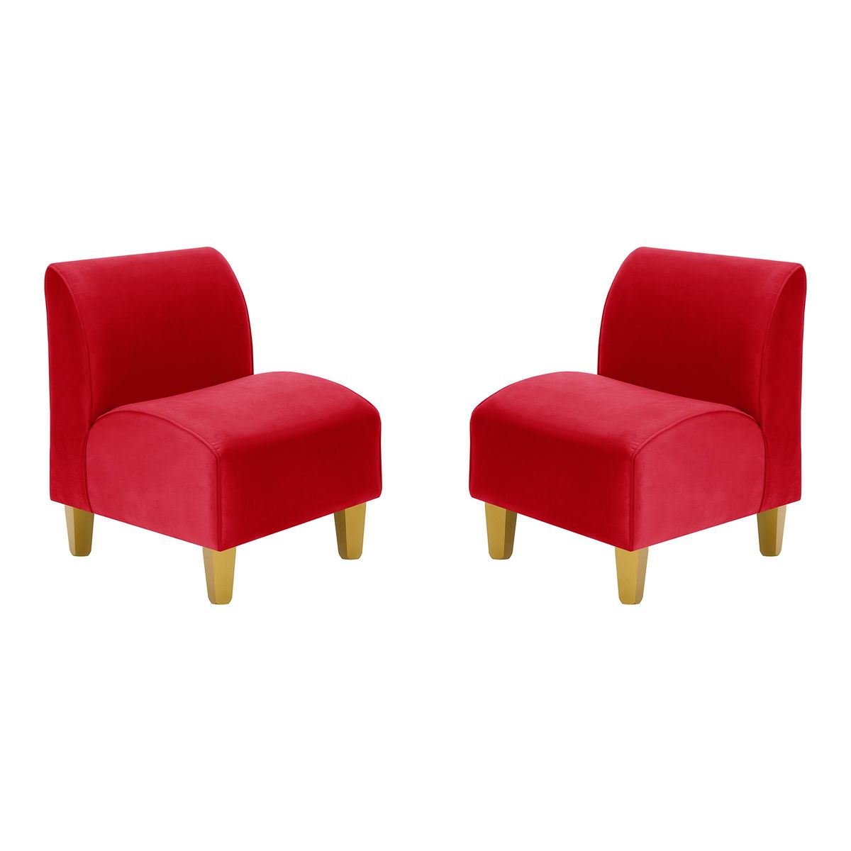 BODEVIR - Set Poltrona Soft 1C Felpa 01 Rojo