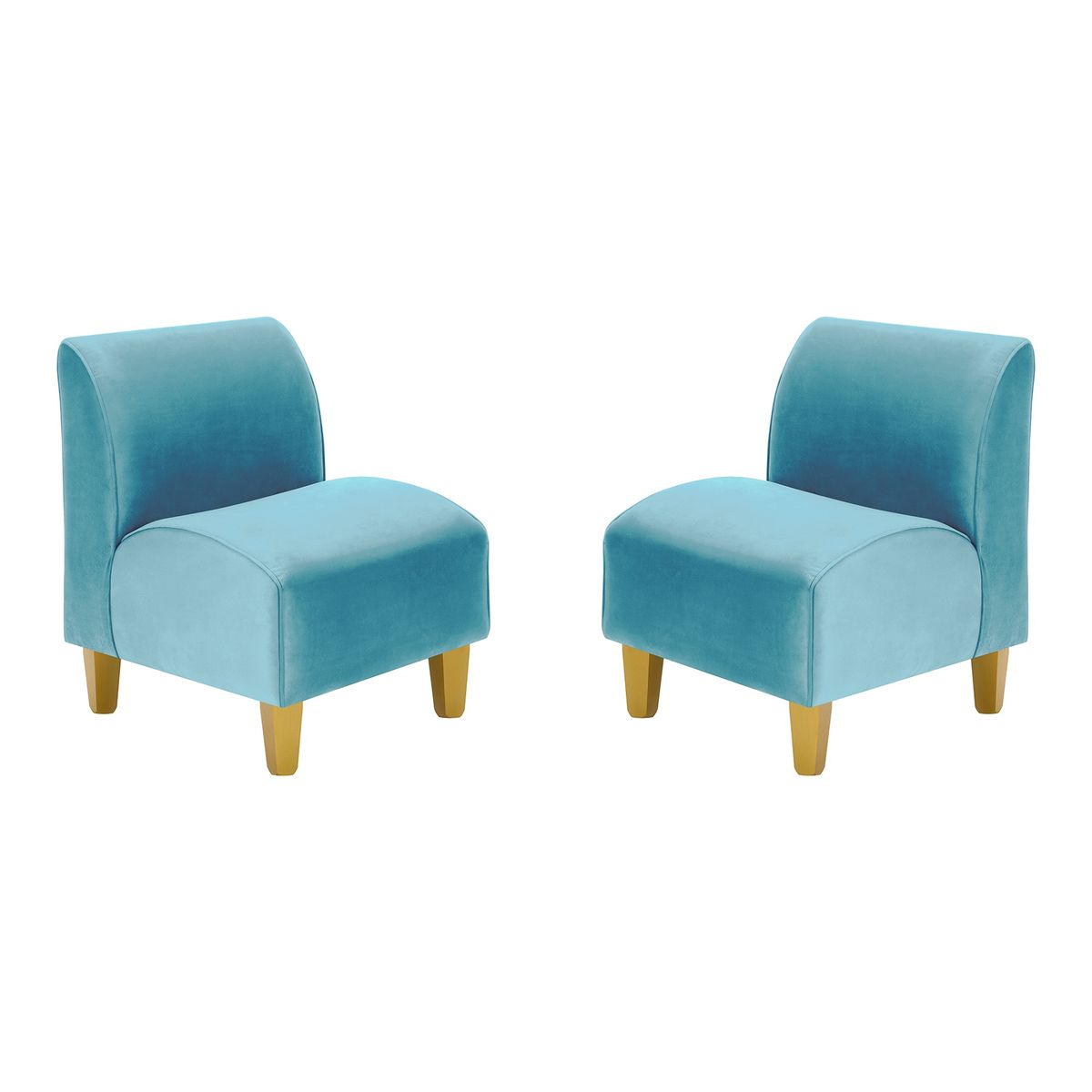 BODEVIR - Set Poltrona Soft 1C Felpa 01 Turquesa