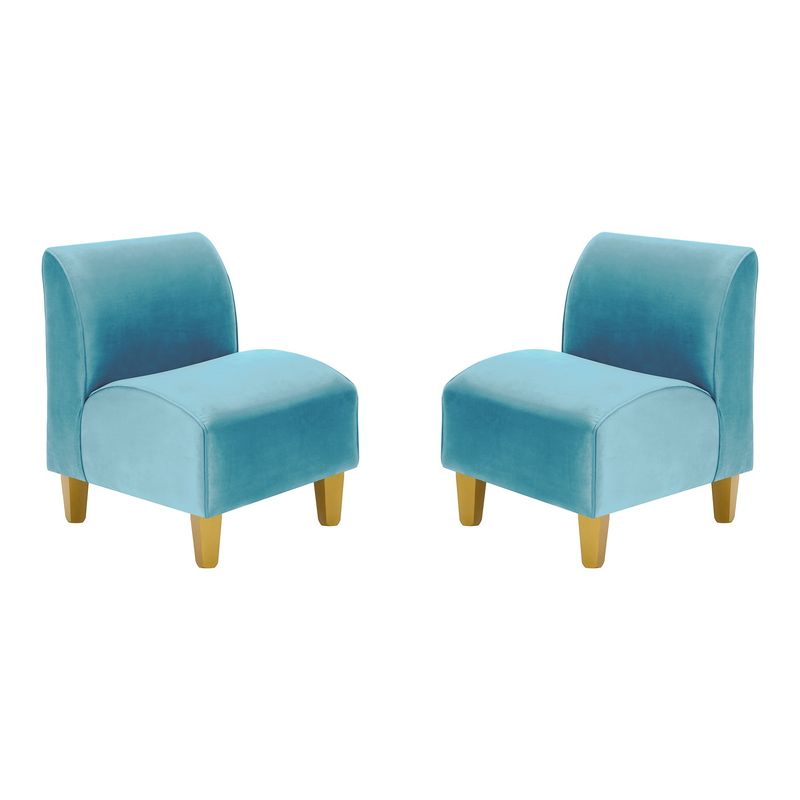 BODEVIR - Set Poltrona Soft 1C Felpa 01 Turquesa