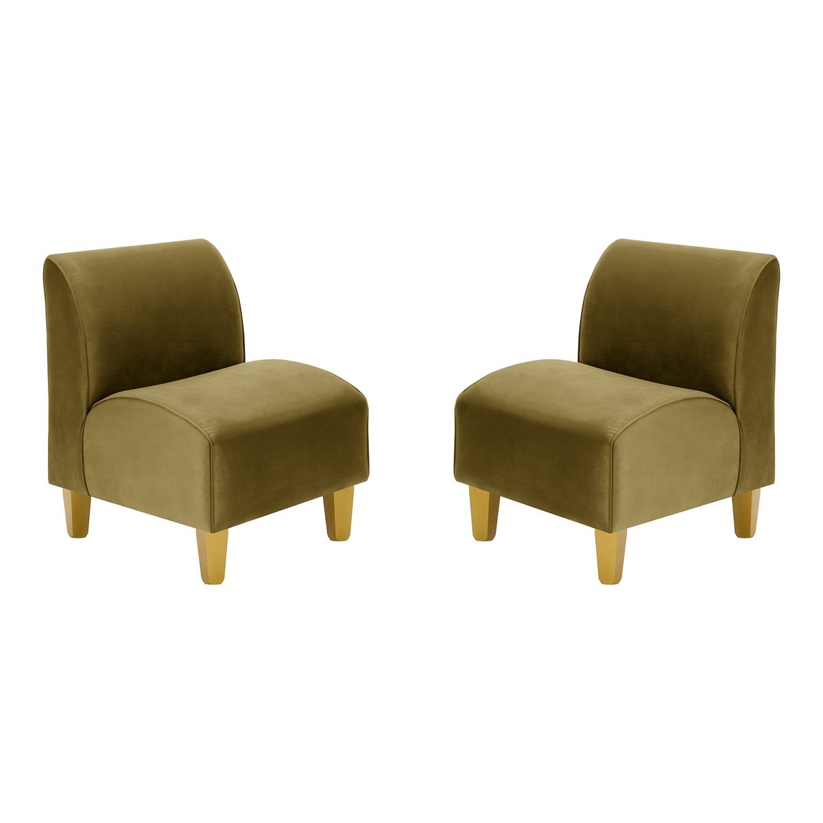 BODEVIR - Set Poltrona Soft 1C Felpa 01 Verde Musgo