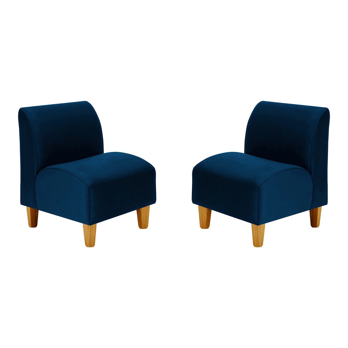 BODEVIR - Set Poltrona Soft 1C Felpa 04 Azul Marino