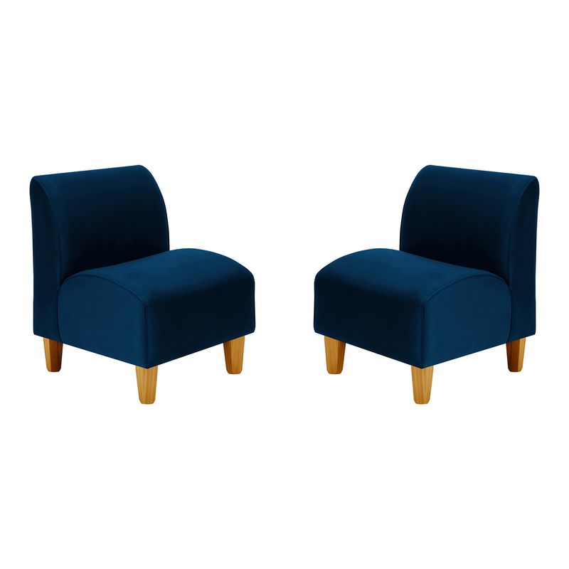 BODEVIR - Set Poltrona Soft 1C Felpa 04 Azul Marino