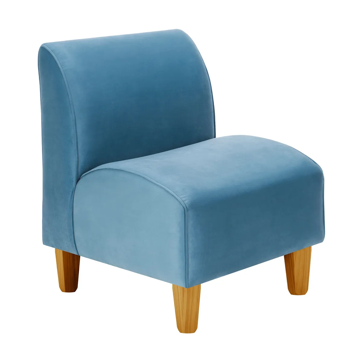 BODEVIR - Set Poltrona Soft 1C Felpa 04 Azul Petroleo