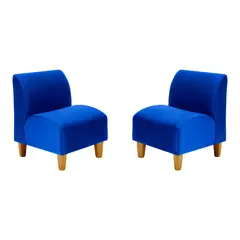 BODEVIR - Set Poltrona Soft 1C Felpa 04 Azul Rey