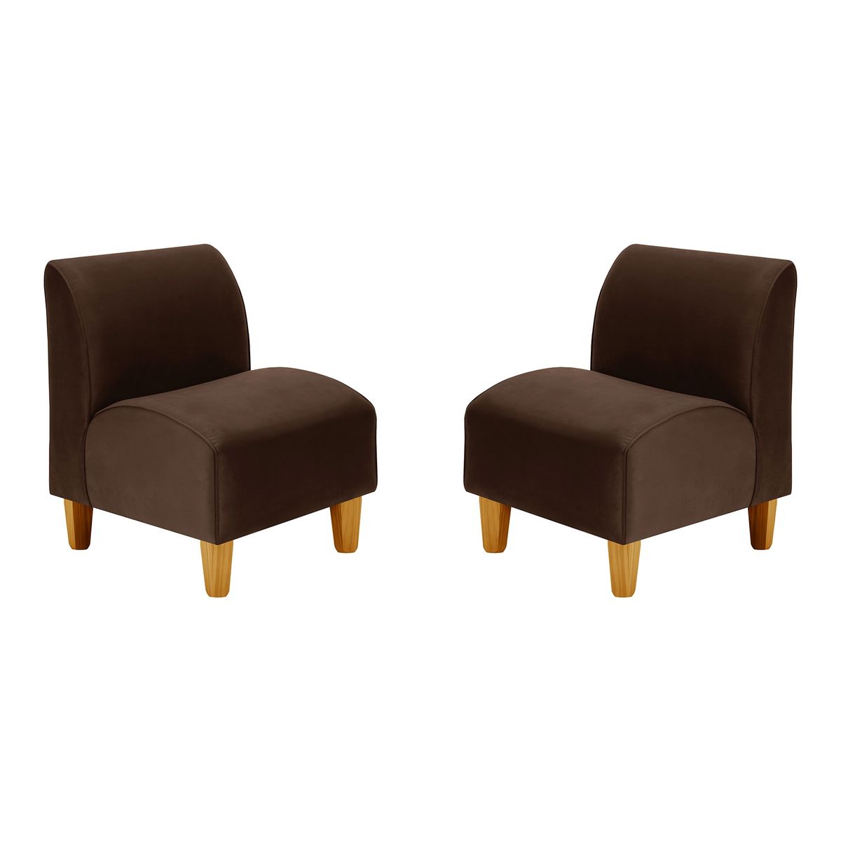 BODEVIR - Set Poltrona Soft 1C Felpa 04 Chocolate