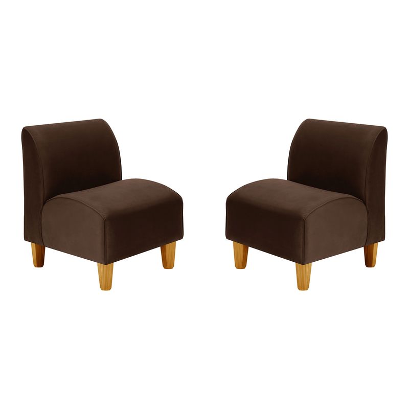 BODEVIR - Set Poltrona Soft 1C Felpa 04 Chocolate