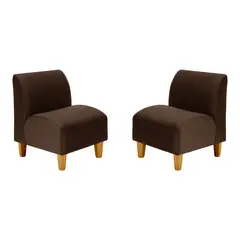 BODEVIR - Set Poltrona Soft 1C Felpa 04 Chocolate