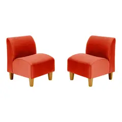 BODEVIR - Set Poltrona Soft 1C Felpa 04 Naranja