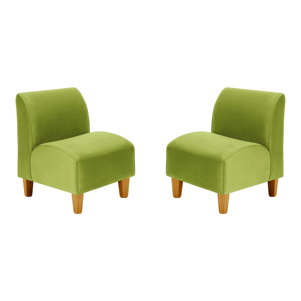 BODEVIR - Set Poltrona Soft 1C Felpa 04 Pistacho