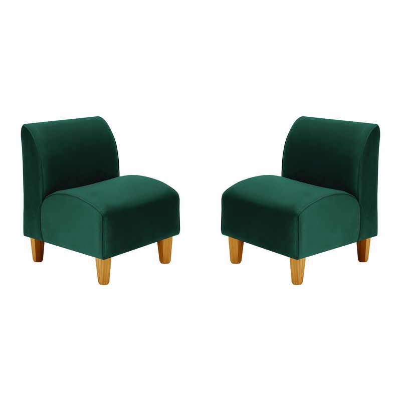 BODEVIR - Set Poltrona Soft 1C Felpa 04 Verde Botella