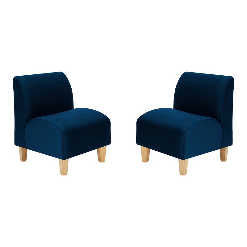 BODEVIR - Set Poltrona Soft 1C Felpa 05 Azul Marino