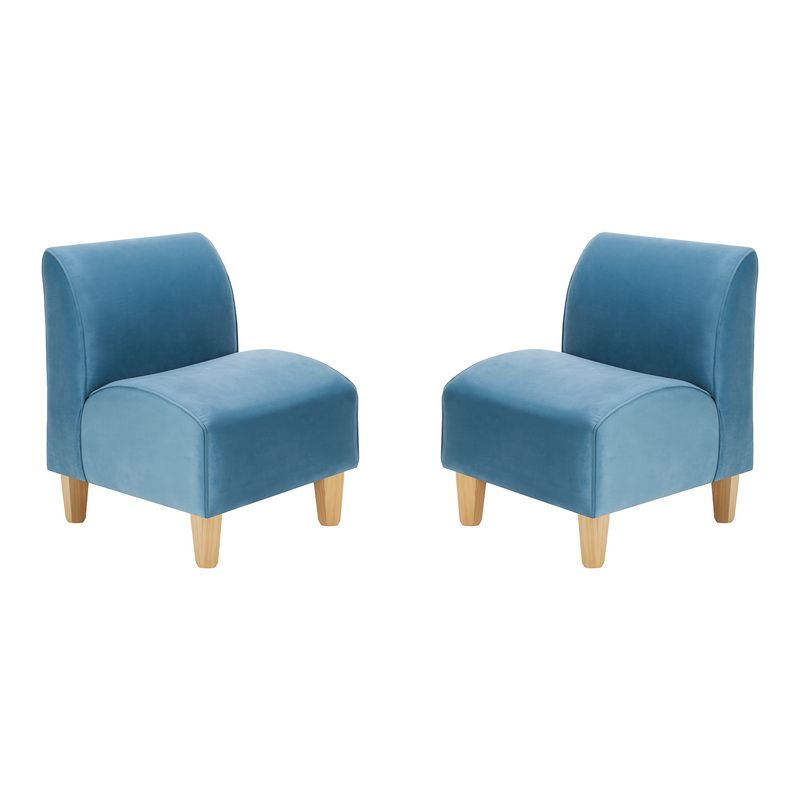 BODEVIR - Set Poltrona Soft 1C Felpa 05 Azul Petroleo
