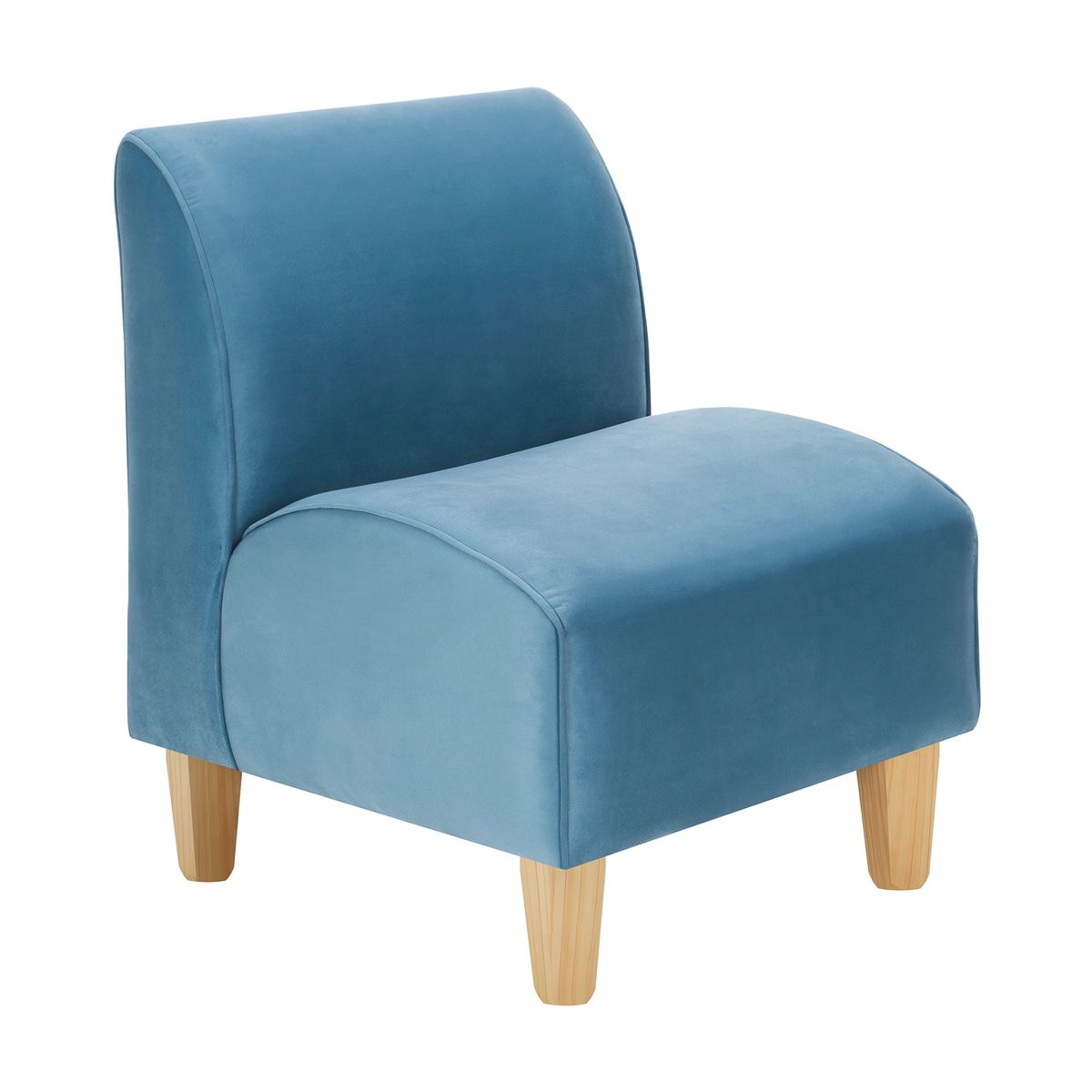 BODEVIR - Set Poltrona Soft 1C Felpa 05 Azul Petroleo