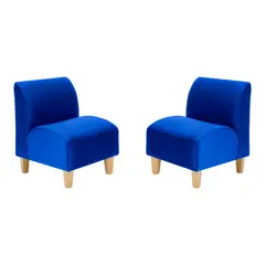 BODEVIR - Set Poltrona Soft 1C Felpa 05 Azul Rey