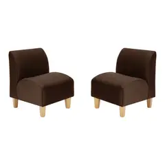 BODEVIR - Set Poltrona Soft 1C Felpa 05 Chocolate