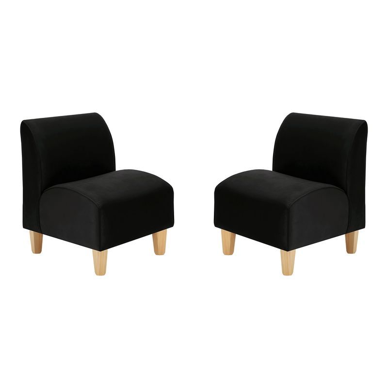 BODEVIR - Set Poltrona Soft 1C Felpa 05 Negro