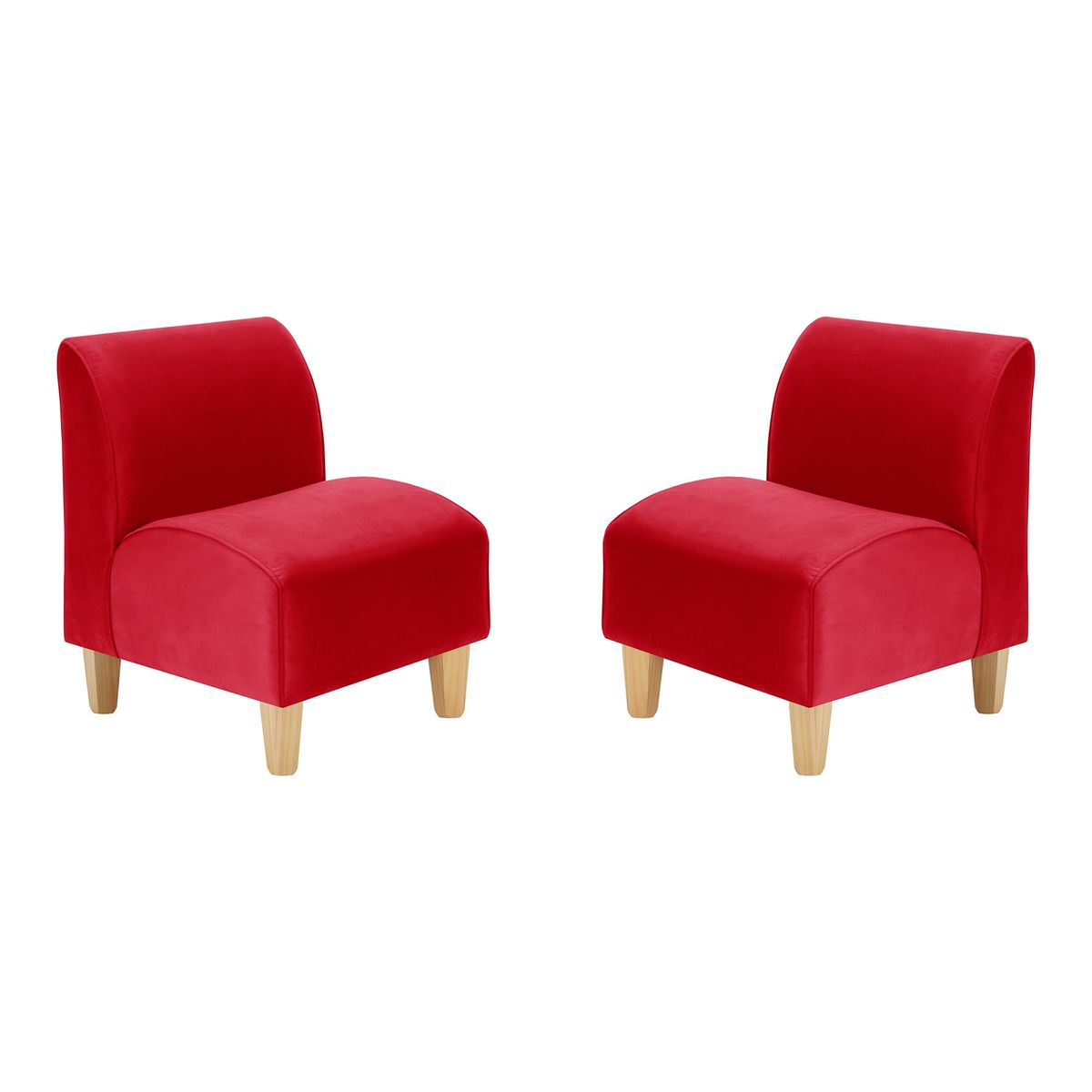 BODEVIR - Set Poltrona Soft 1C Felpa 05 Rojo