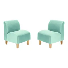 BODEVIR - Set Poltrona Soft 1C Felpa 05 Verde Agua
