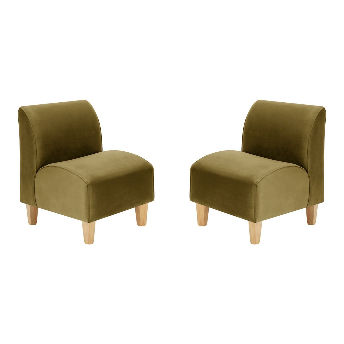 BODEVIR - Set Poltrona Soft 1C Felpa 05 Verde Musgo