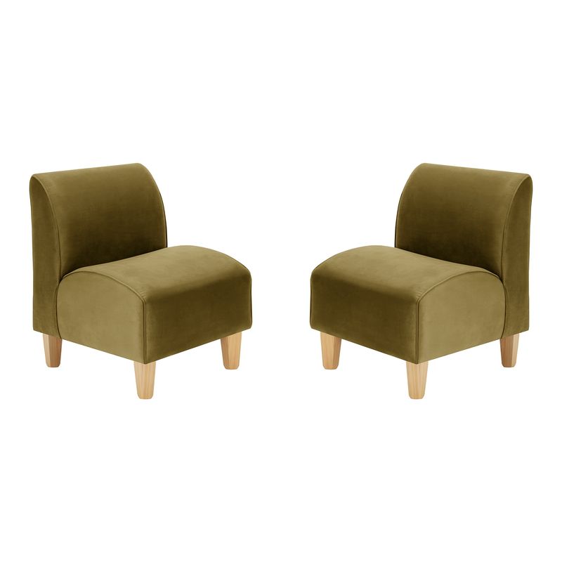 BODEVIR - Set Poltrona Soft 1C Felpa 05 Verde Musgo