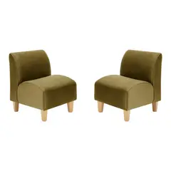 BODEVIR - Set Poltrona Soft 1C Felpa 05 Verde Musgo