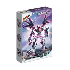 BANBAO - Set de Bloques de Construcción Robot Mech 2en1 Morado