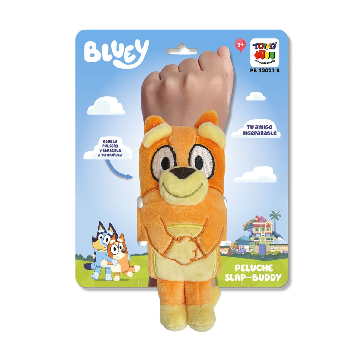 BLUEY - Peluche Slap-Buddy Bingo - Bluey