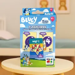 BLUEY - Flash Cards – Números, Colores Y Figuras Geométricas -
