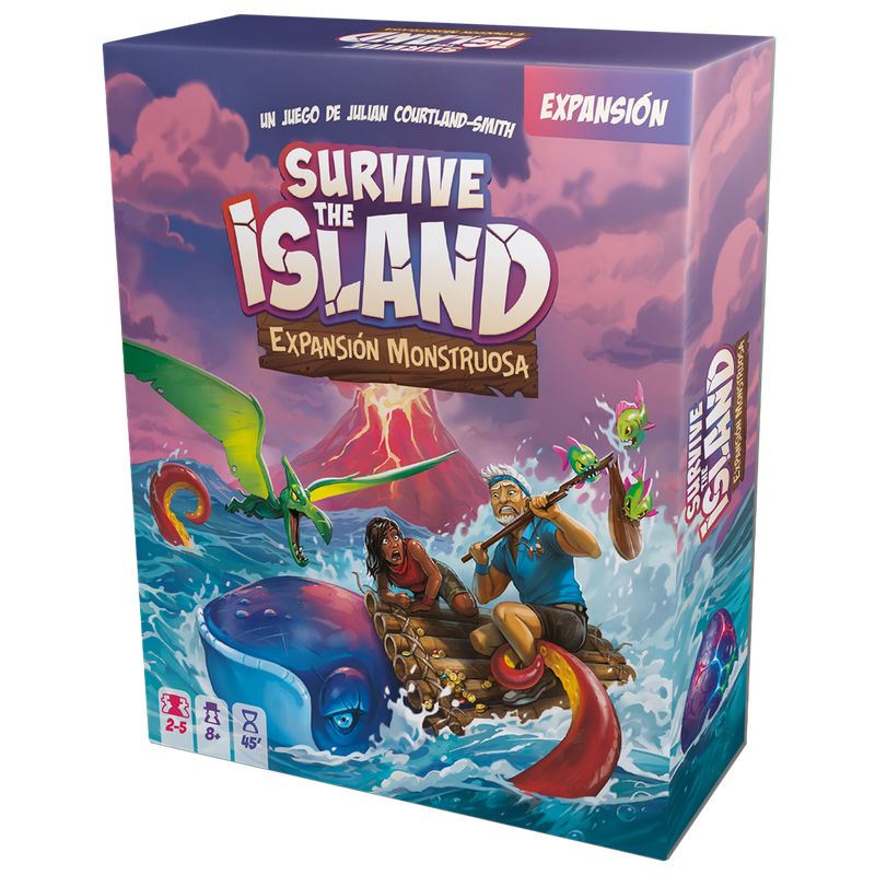 ASMODEE - Survive The Island Expansion Monstruosa - En Español