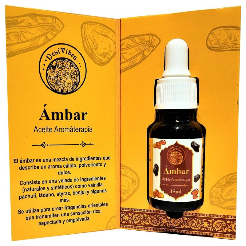 GENERICO - Aceite Aromaterapia Ámbar - Desi Vibes