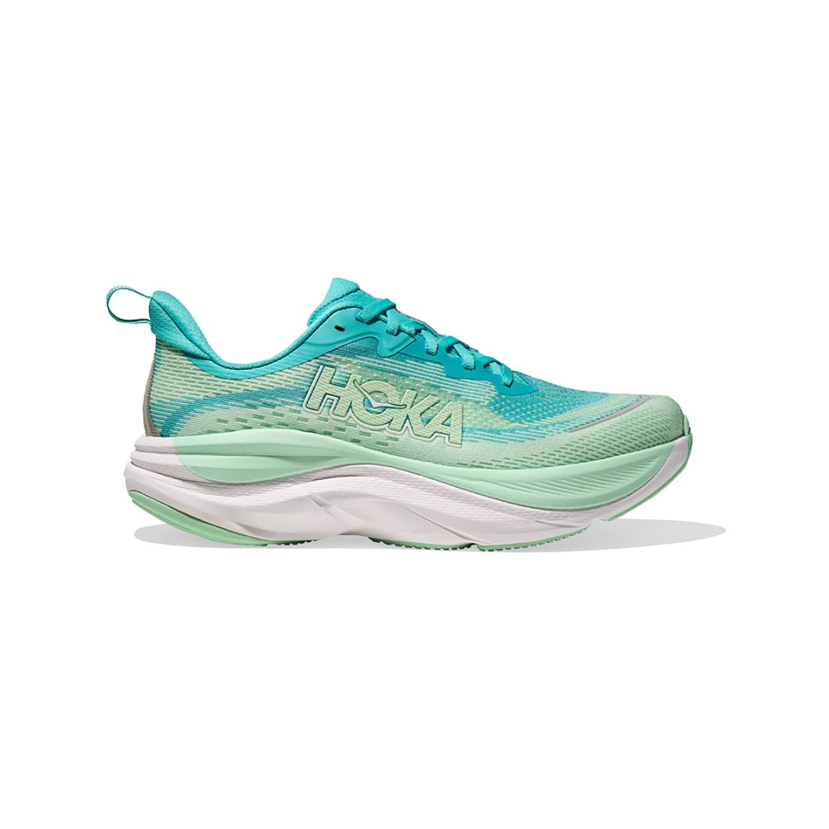 HOKA - Zapatillas Mujer Running Hoka Skyflow Blue/Mint Fluorite