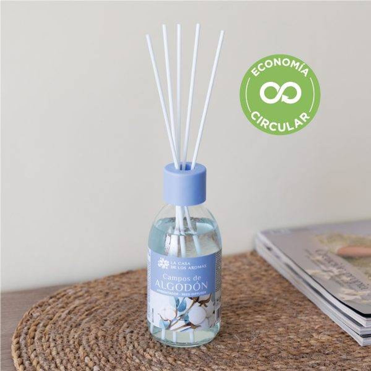 LA CASA DE LOS AROMAS - Ambientador Ekomikado Campos de Algodón 85ml