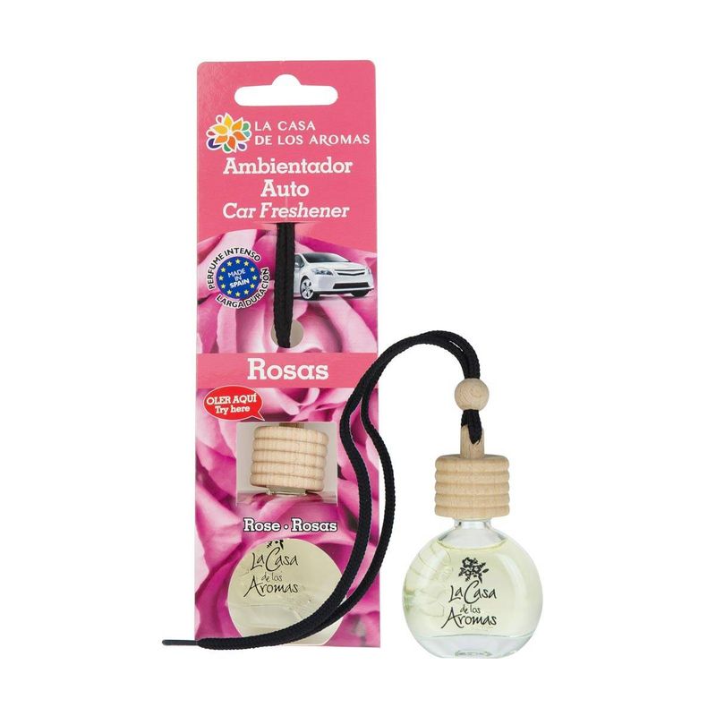 LA CASA DE LOS AROMAS - Ambientador Colgador Auto Rosas