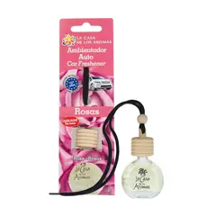 LA CASA DE LOS AROMAS - Ambientador Colgador Auto Rosas