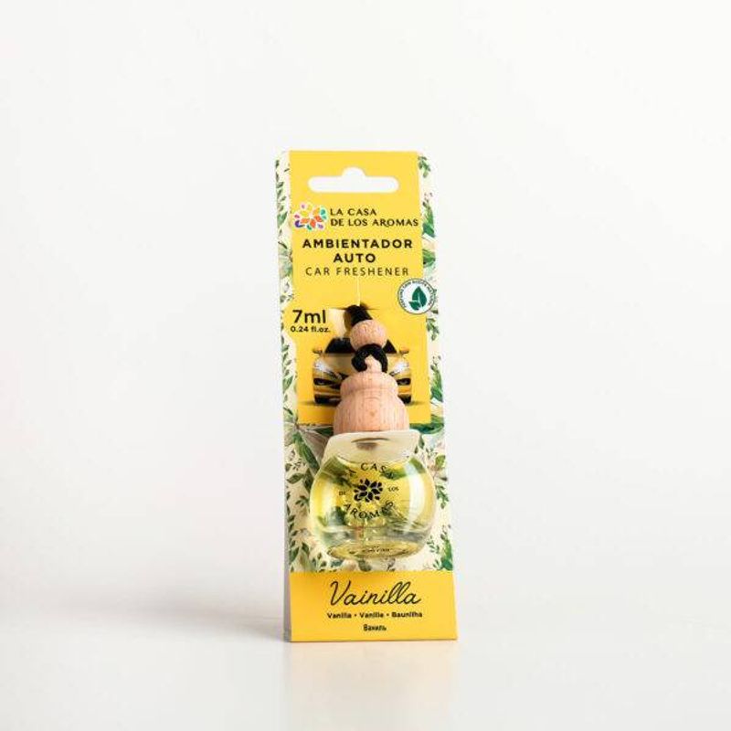 LA CASA DE LOS AROMAS - Ambientador Colgador Auto Vainilla 7ml