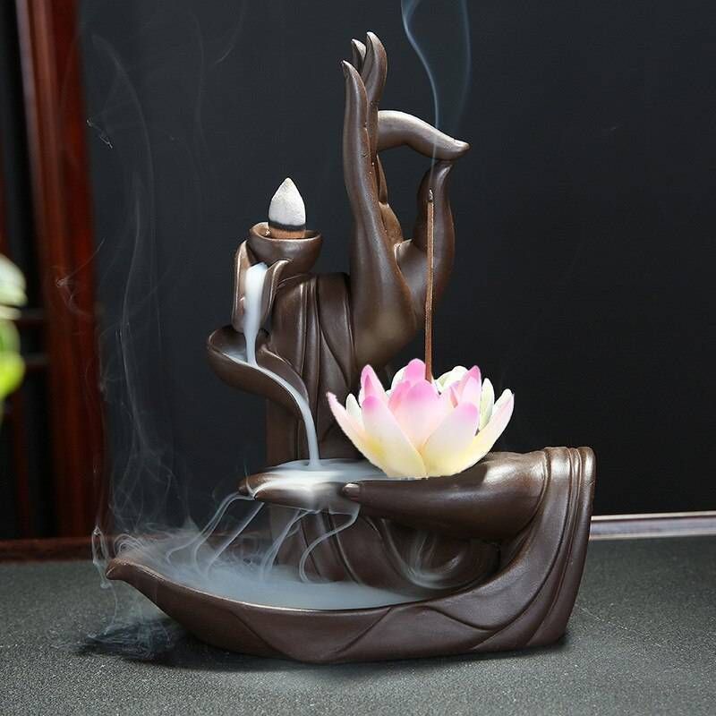 LA CASA DE LOS AROMAS - Cascada de Humo Flor Arcoíris + 75 Conos Surtidos