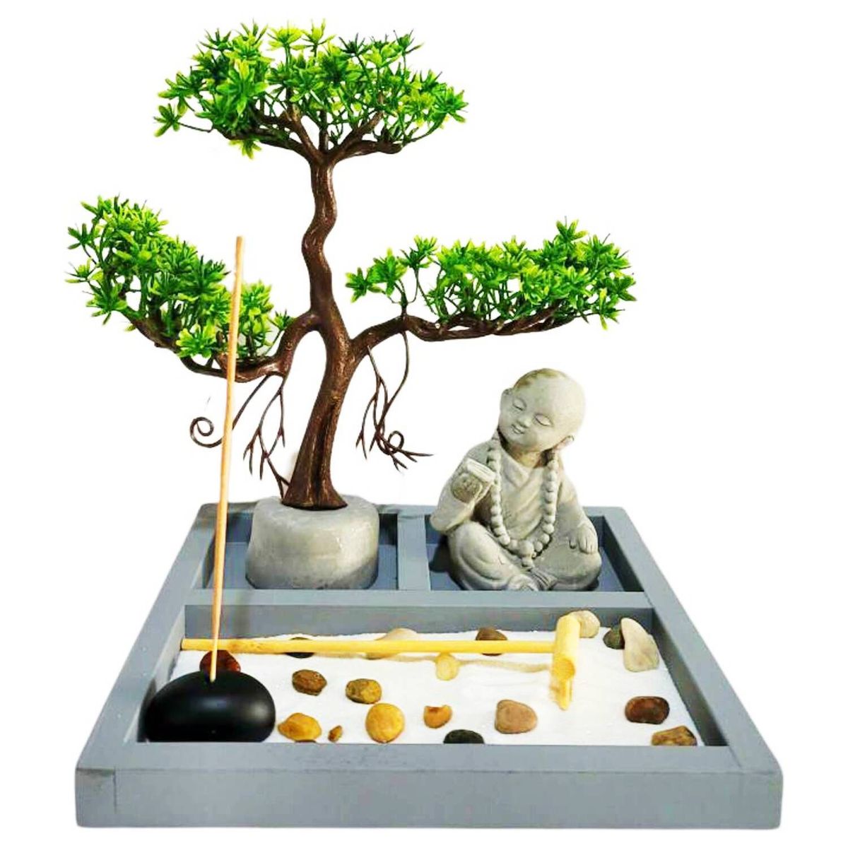 LA CASA DE LOS AROMAS - Jardín Zen Árbol y Buda