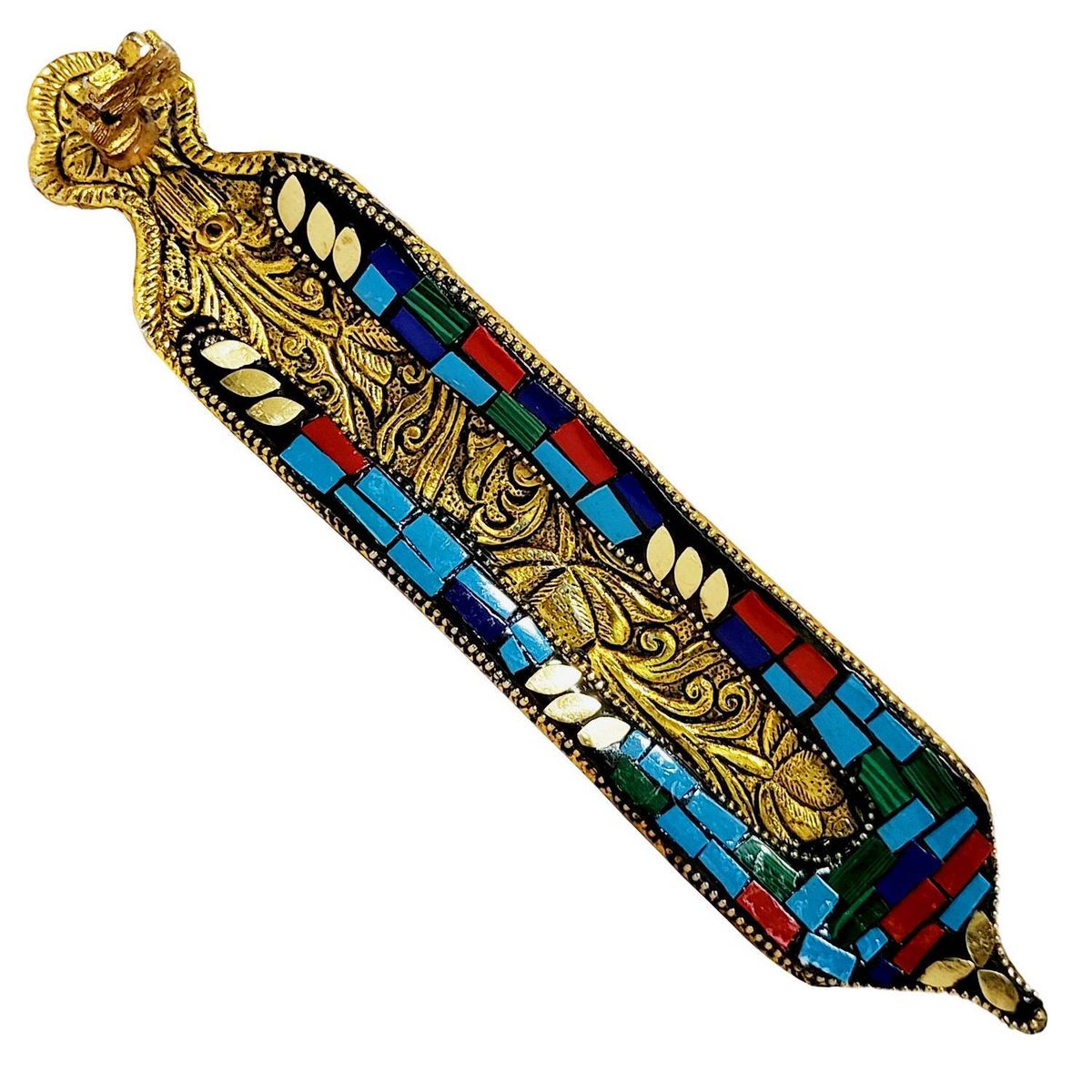 LA CASA DE LOS AROMAS - Porta Incienso Metálico Colores + Incienso