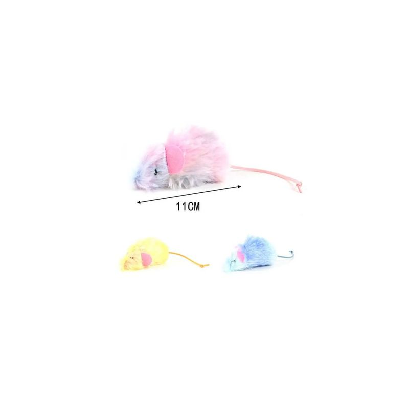 GENERICO - JUGUETE PARA GATOS RATON 11CM