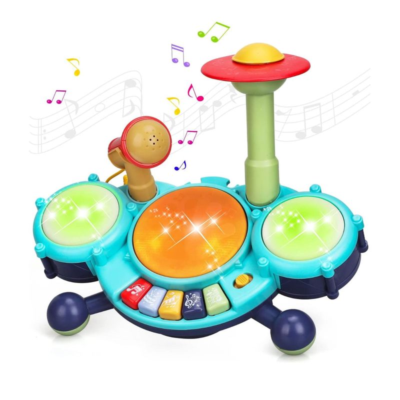 GENERICO - Juguete Bateria Musical Para Bebes Con MIcrofono